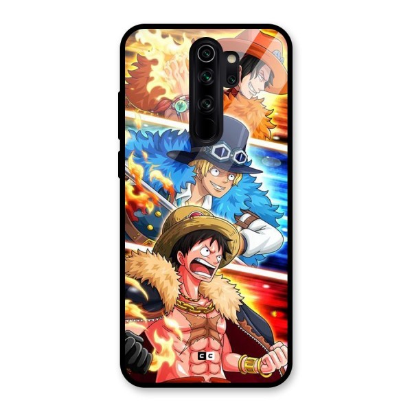 Pirate Brothers Glass Back Case for Redmi Note 8 Pro