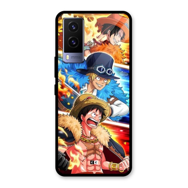 Pirate Brothers Glass Back Case for Vivo V21e 5G