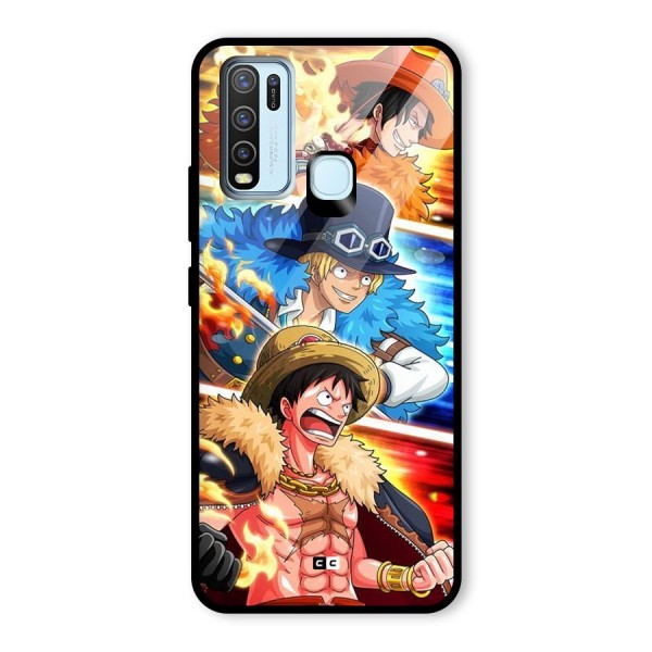 Pirate Brothers Glass Back Case for Vivo Y30