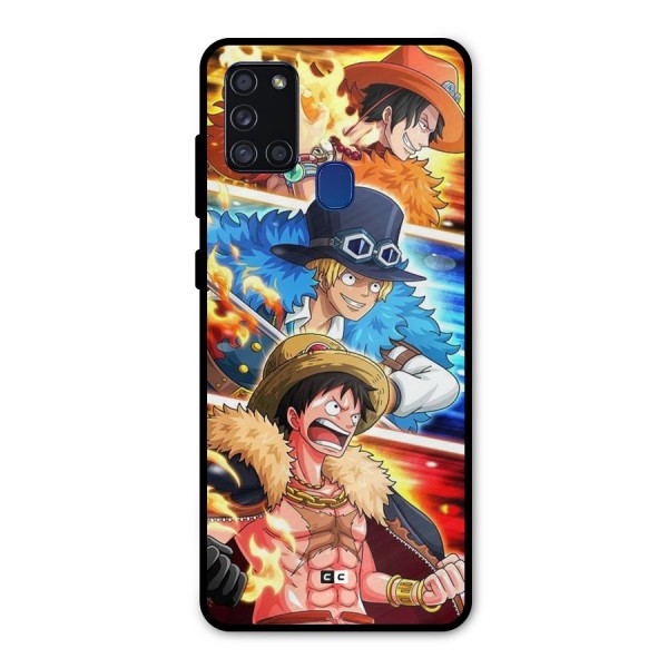 Pirate Brothers Metal Back Case for Galaxy A21s