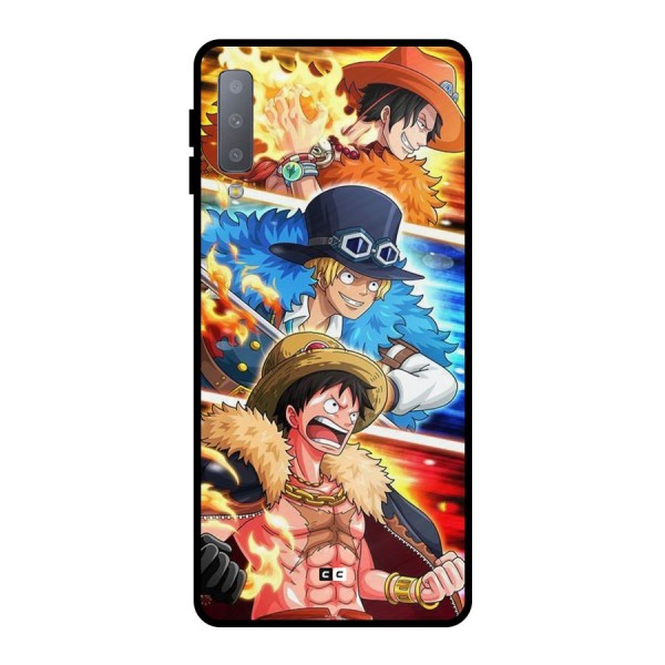 Pirate Brothers Metal Back Case for Galaxy A7 (2018)
