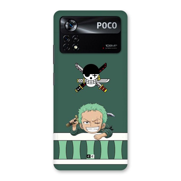 Pirate Hunter Zoro Back Case for Poco X4 Pro 5G