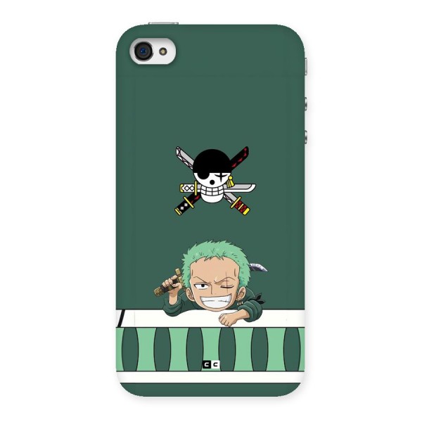 Pirate Hunter Zoro Back Case for iPhone 4 4s