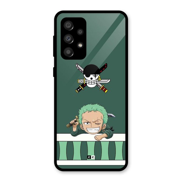 Pirate Hunter Zoro Glass Back Case for Galaxy A32