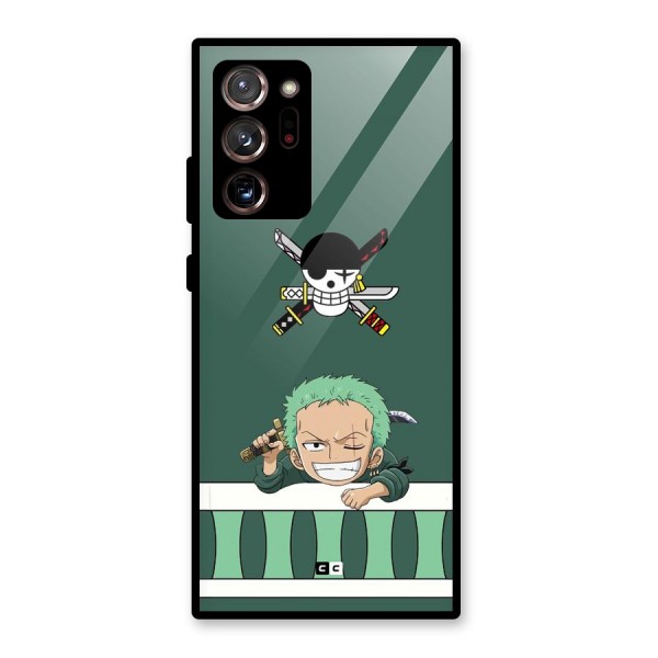 Pirate Hunter Zoro Glass Back Case for Galaxy Note 20 Ultra 5G