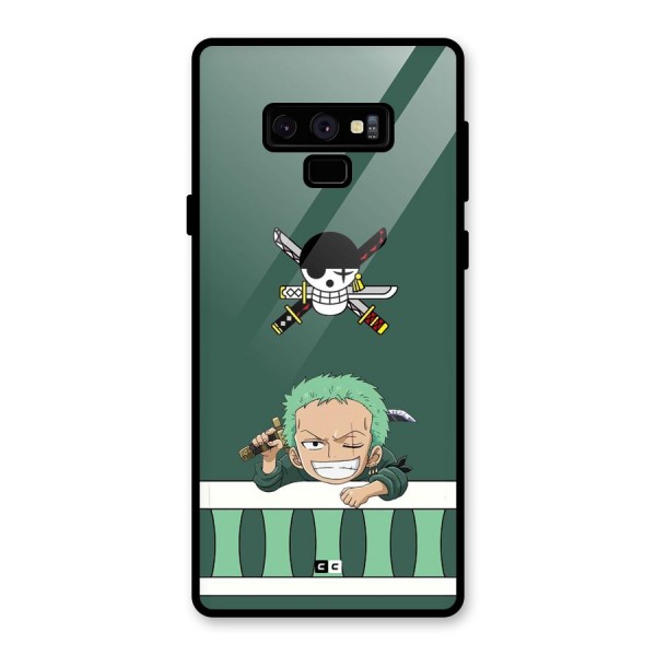 Pirate Hunter Zoro Glass Back Case for Galaxy Note 9