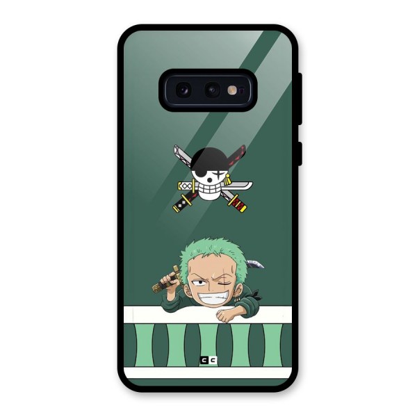 Pirate Hunter Zoro Glass Back Case for Galaxy S10e