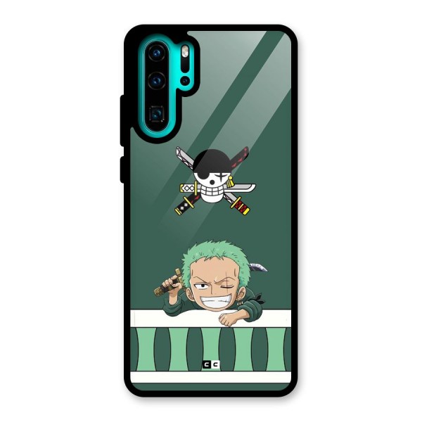 Pirate Hunter Zoro Glass Back Case for Huawei P30 Pro