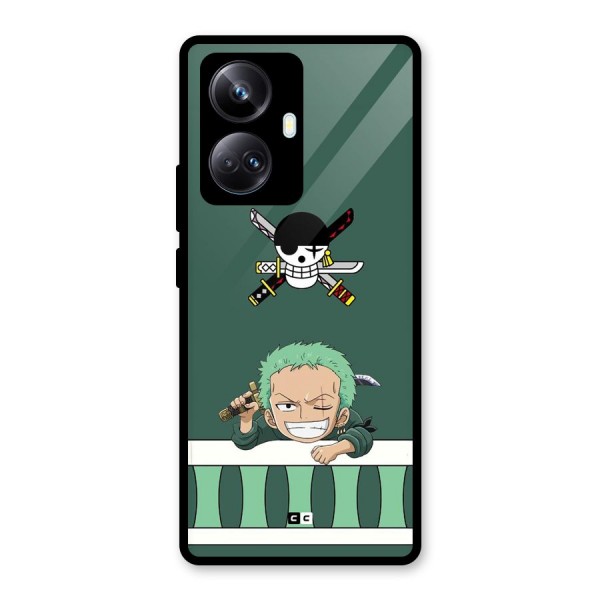 Pirate Hunter Zoro Glass Back Case for Realme 10 Pro Plus