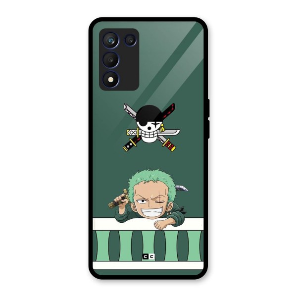 Pirate Hunter Zoro Glass Back Case for Realme 9 5G Speed