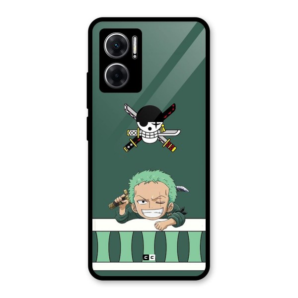 Pirate Hunter Zoro Glass Back Case for Redmi 11 Prime 5G