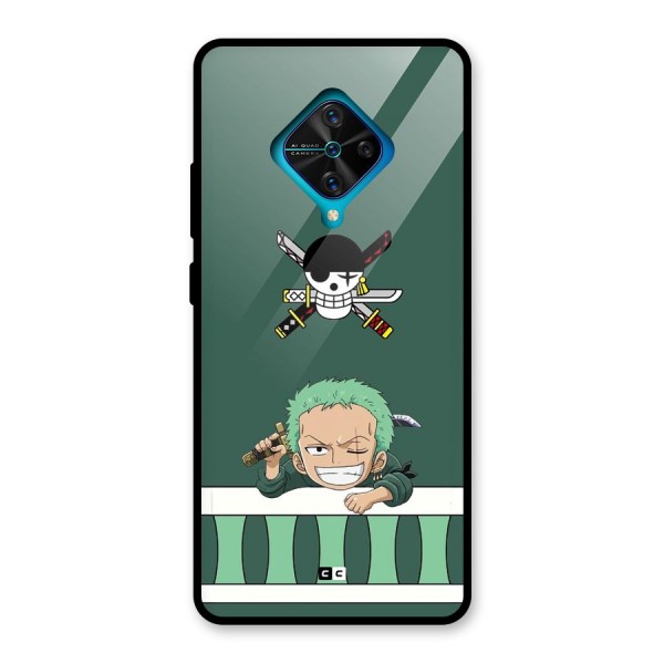 Pirate Hunter Zoro Glass Back Case for Vivo S1 Pro