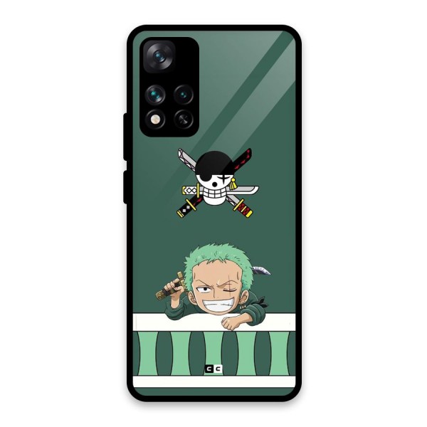Pirate Hunter Zoro Glass Back Case for Xiaomi 11i 5G