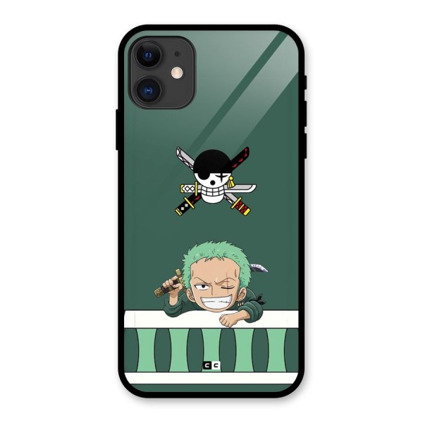 Pirate Hunter Zoro Glass Back Case for iPhone 11