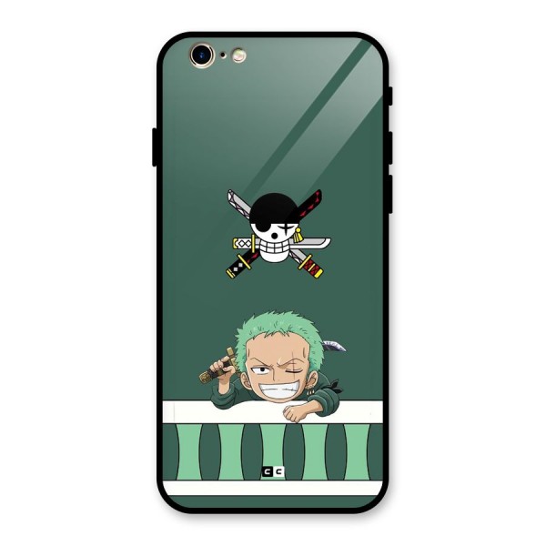 Pirate Hunter Zoro Glass Back Case for iPhone 6 6S