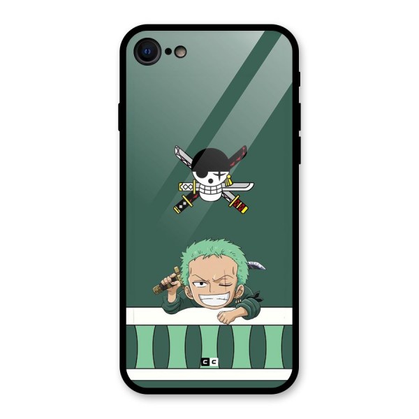 Pirate Hunter Zoro Glass Back Case for iPhone 7