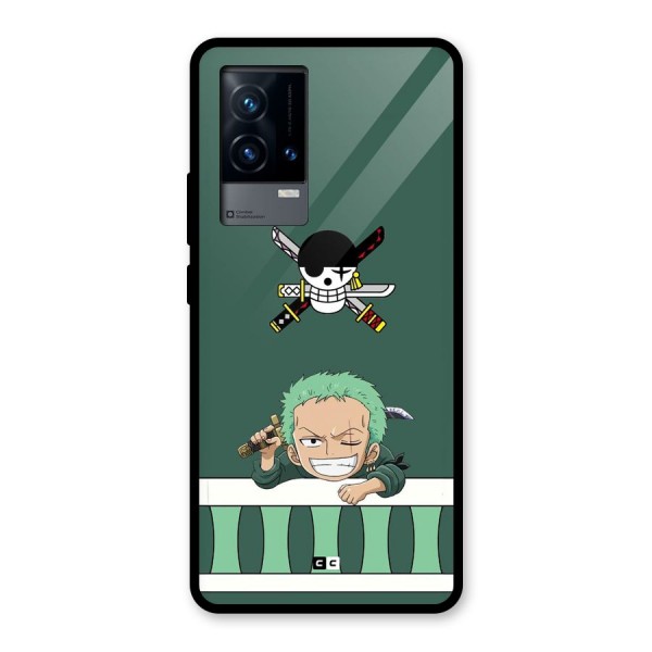 Pirate Hunter Zoro Glass Back Case for iQOO 9 5G