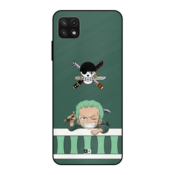 Pirate Hunter Zoro Metal Back Case for Galaxy A22 5G