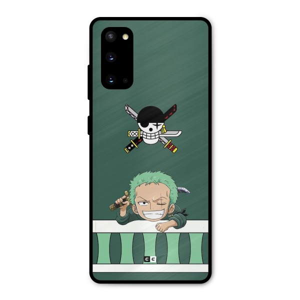 Pirate Hunter Zoro Metal Back Case for Galaxy S20