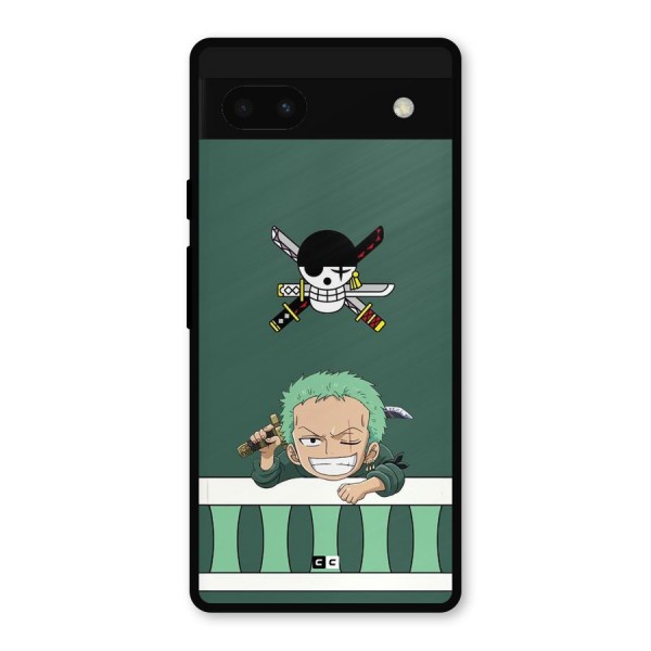 Pirate Hunter Zoro Metal Back Case for Google Pixel 6a
