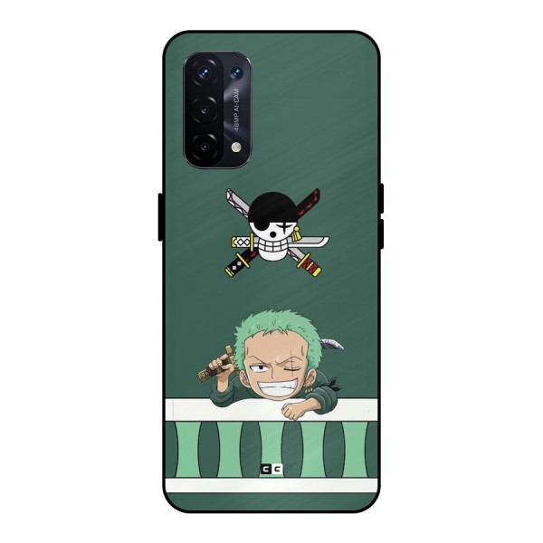 Pirate Hunter Zoro Metal Back Case for Oppo A74 5G