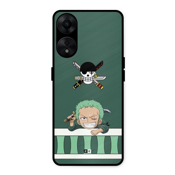 Pirate Hunter Zoro Metal Back Case for Oppo A78 5G