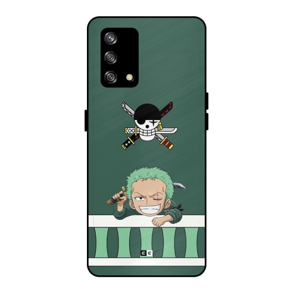 Pirate Hunter Zoro Metal Back Case for Oppo F19s