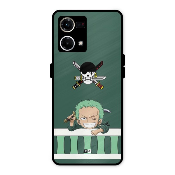 Pirate Hunter Zoro Metal Back Case for Oppo F21 Pro 4G