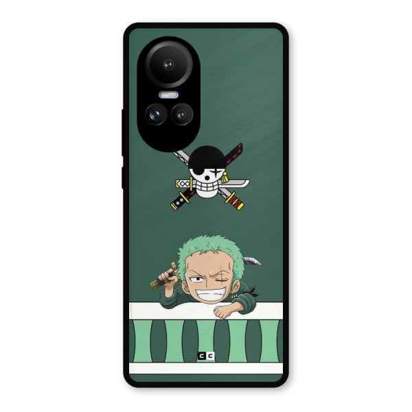 Pirate Hunter Zoro Metal Back Case for Oppo Reno10 Pro