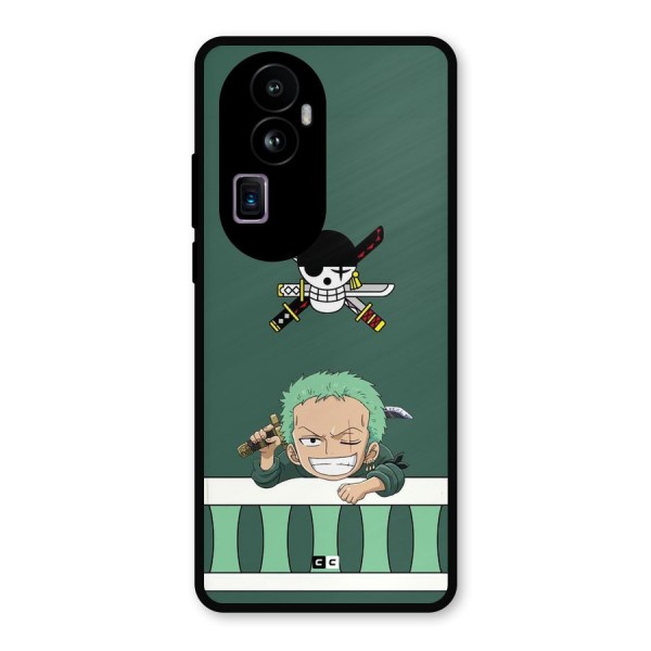 Pirate Hunter Zoro Metal Back Case for Oppo Reno10 Pro Plus