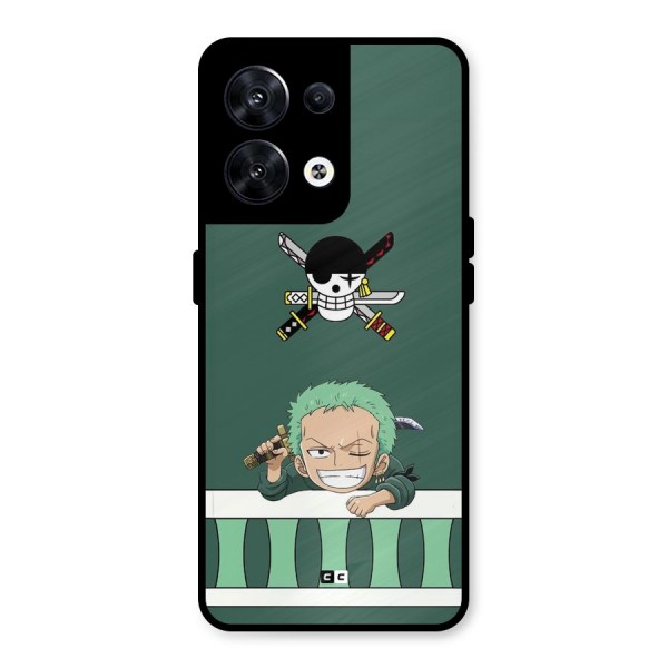 Pirate Hunter Zoro Metal Back Case for Oppo Reno8 5G