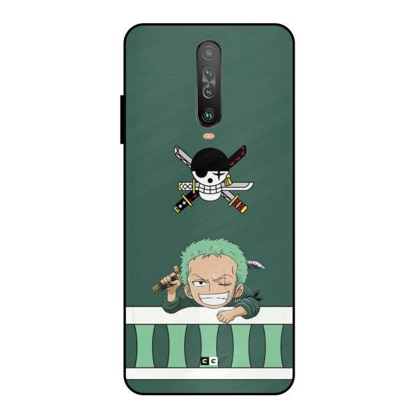 Pirate Hunter Zoro Metal Back Case for Poco X2