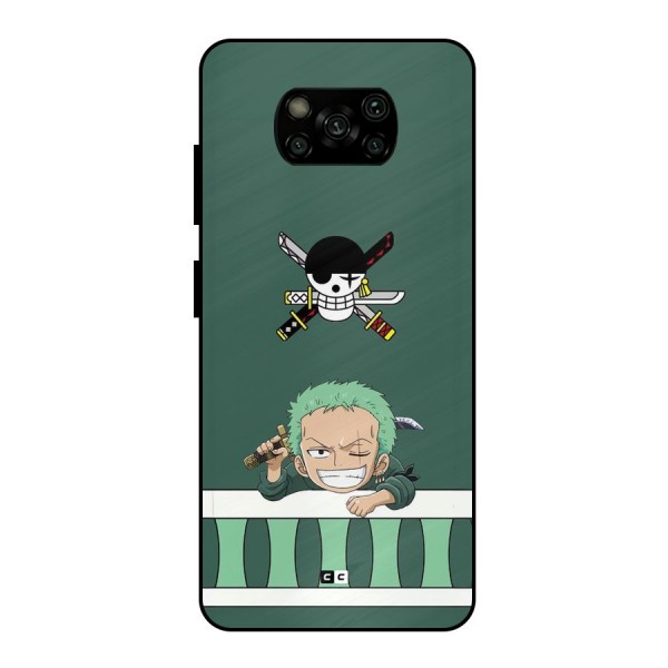 Pirate Hunter Zoro Metal Back Case for Poco X3