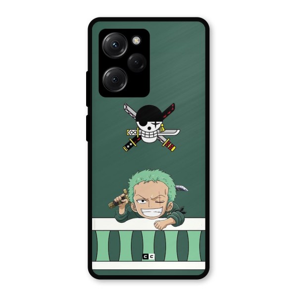 Pirate Hunter Zoro Metal Back Case for Poco X5 Pro