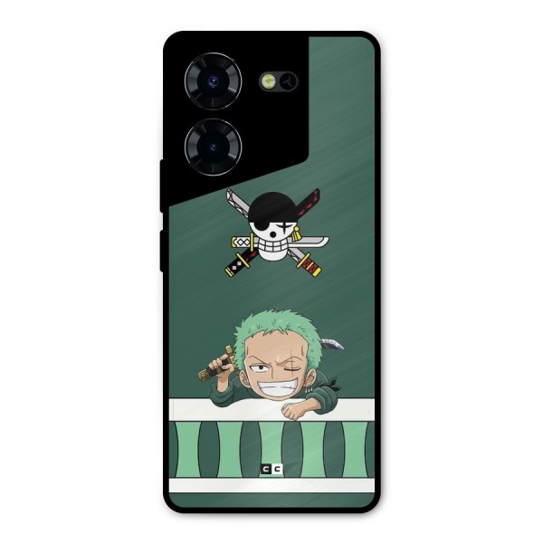 Pirate Hunter Zoro Metal Back Case for Tecno Pova 5 Pro 5G