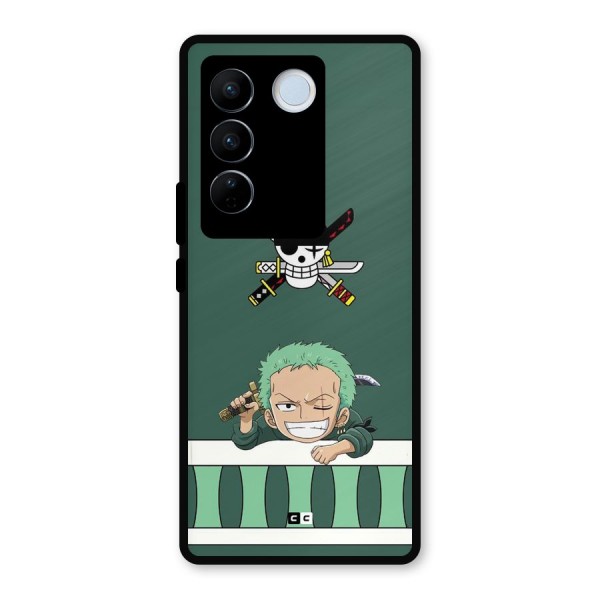 Pirate Hunter Zoro Metal Back Case for Vivo V27