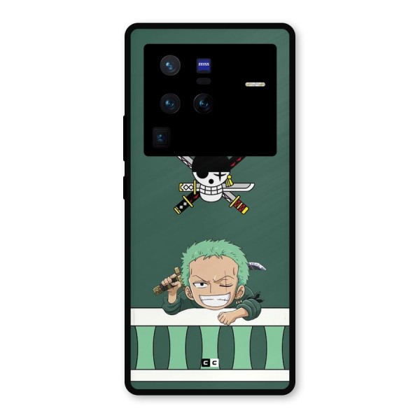 Pirate Hunter Zoro Metal Back Case for Vivo X80 Pro