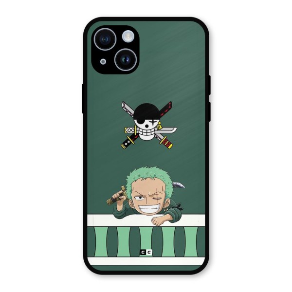 Pirate Hunter Zoro Metal Back Case for iPhone 14