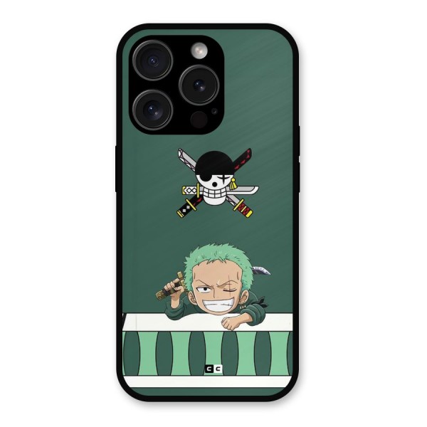 Pirate Hunter Zoro Metal Back Case for iPhone 15 Pro