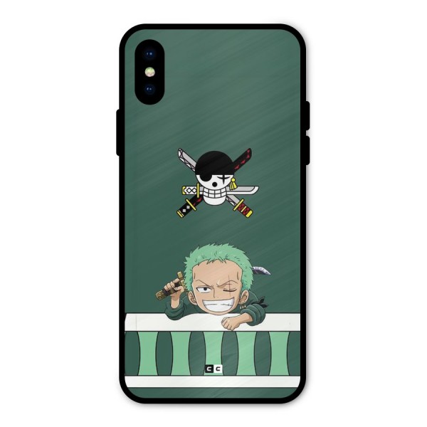 Pirate Hunter Zoro Metal Back Case for iPhone X