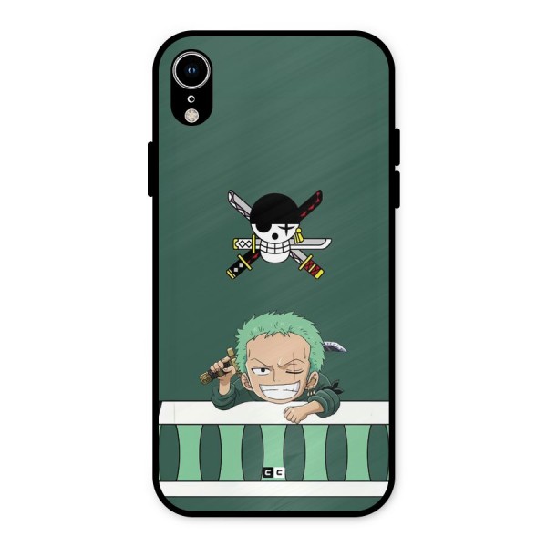 Pirate Hunter Zoro Metal Back Case for iPhone XR