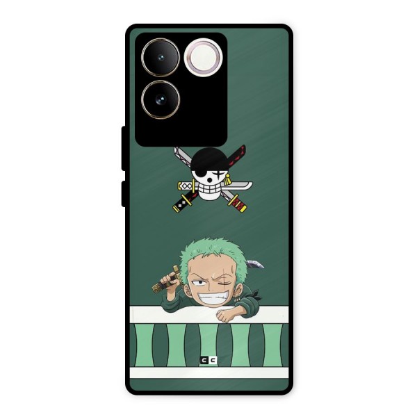 Pirate Hunter Zoro Metal Back Case for iQOO Z7 Pro