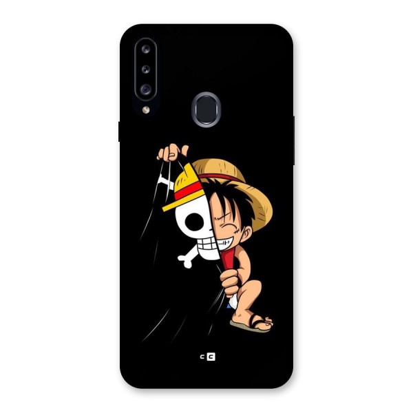 Pirate Luffy Back Case for Galaxy A20s