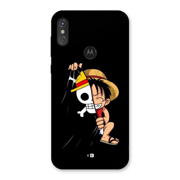 Pirate Luffy Back Case for Motorola One Power