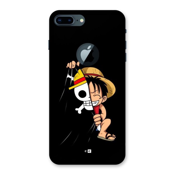 Pirate Luffy Back Case for iPhone 7 Plus Logo Cut
