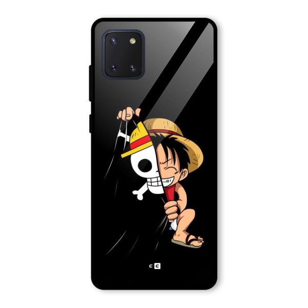 Pirate Luffy Glass Back Case for Galaxy Note 10 Lite