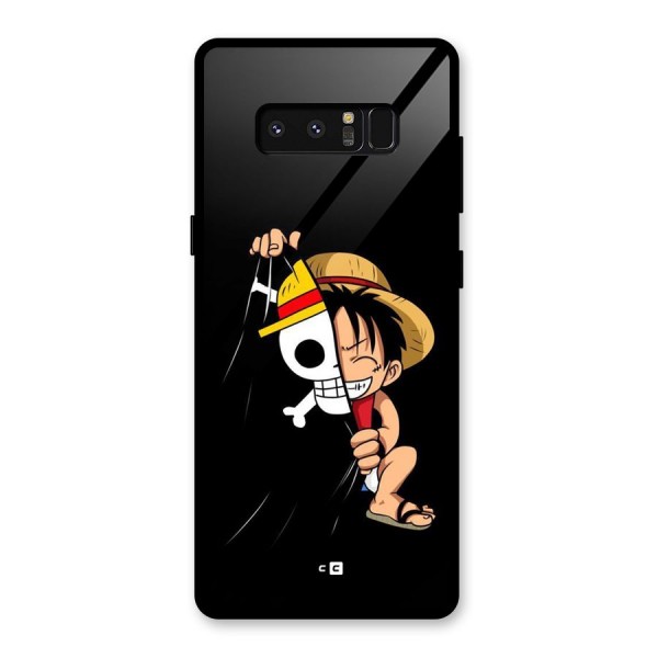 Pirate Luffy Glass Back Case for Galaxy Note 8
