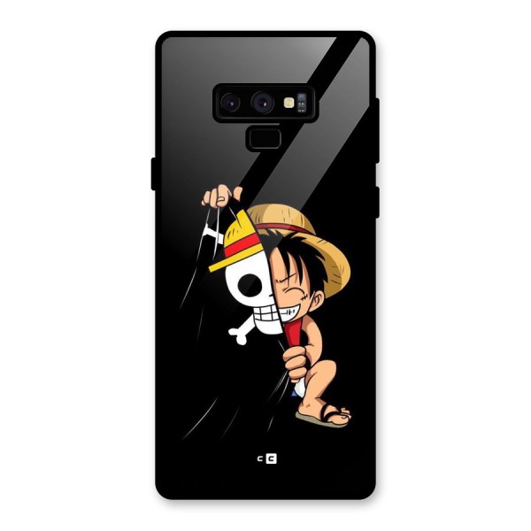 Pirate Luffy Glass Back Case for Galaxy Note 9