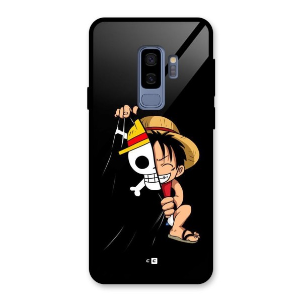 Pirate Luffy Glass Back Case for Galaxy S9 Plus