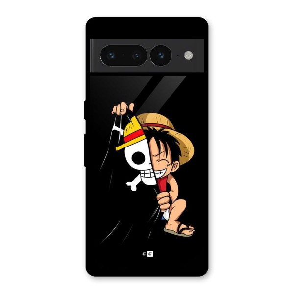 Pirate Luffy Glass Back Case for Google Pixel 7 Pro
